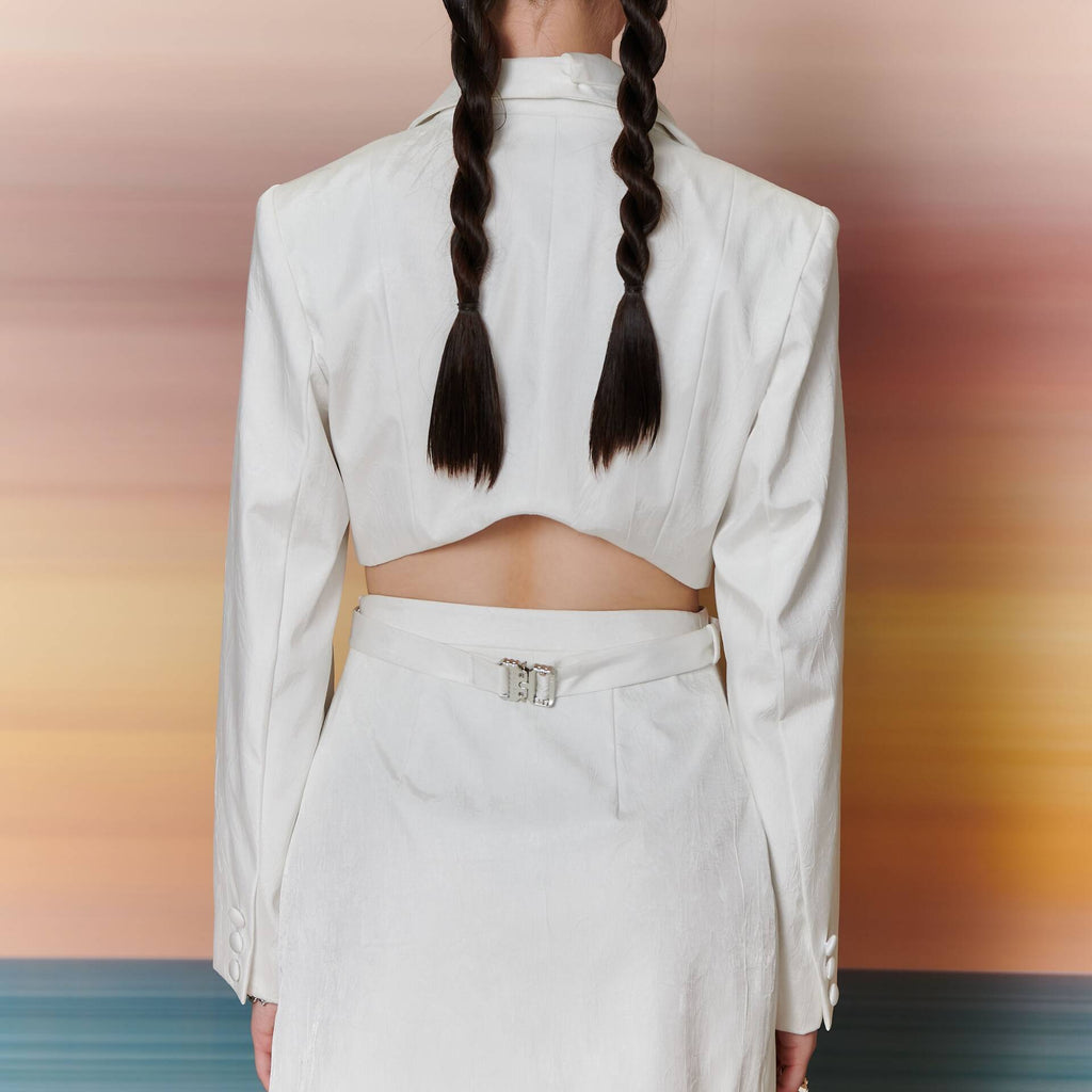 BLAZER Open Back White