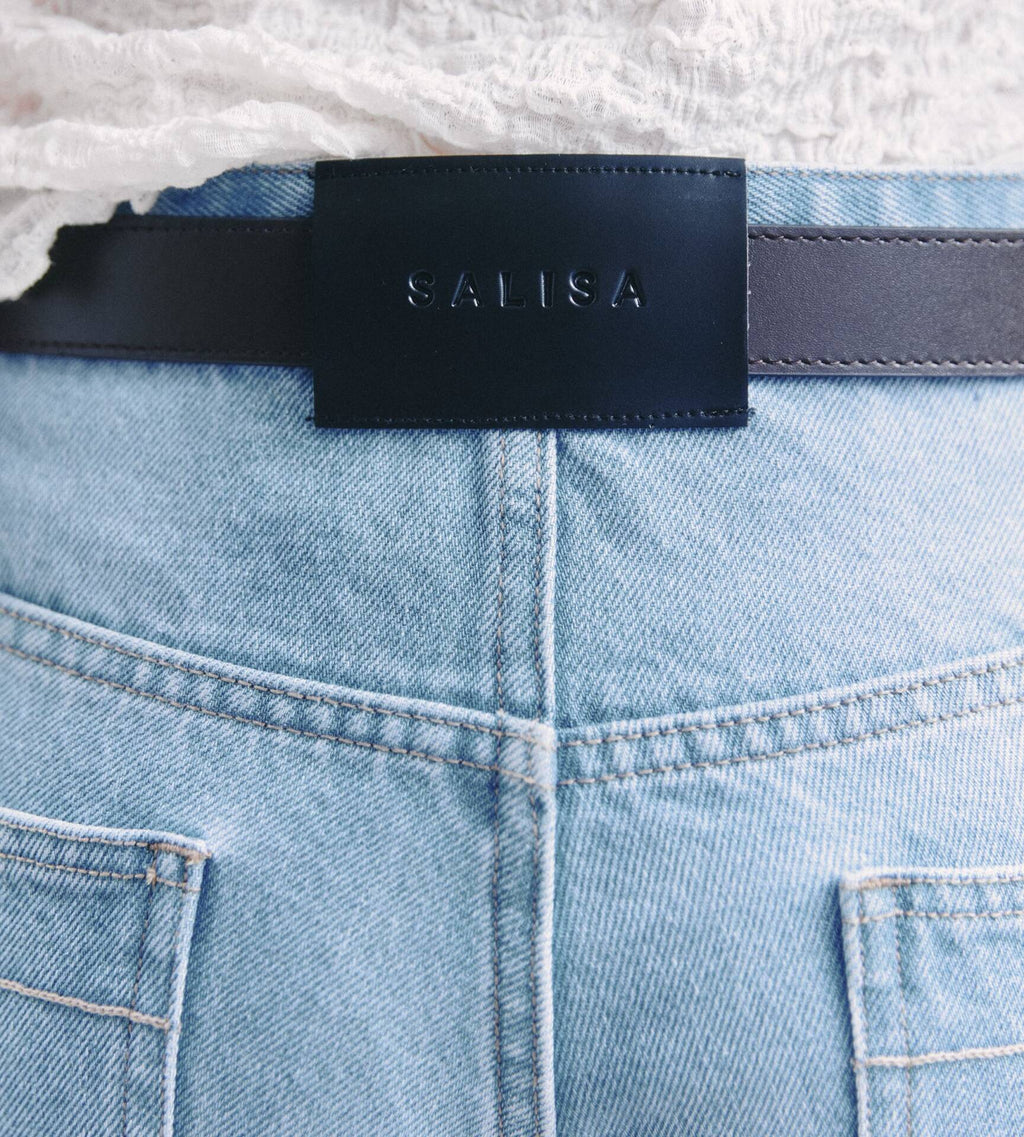 MONICA BOYFRIEND JEANS Mid-Rise Blue