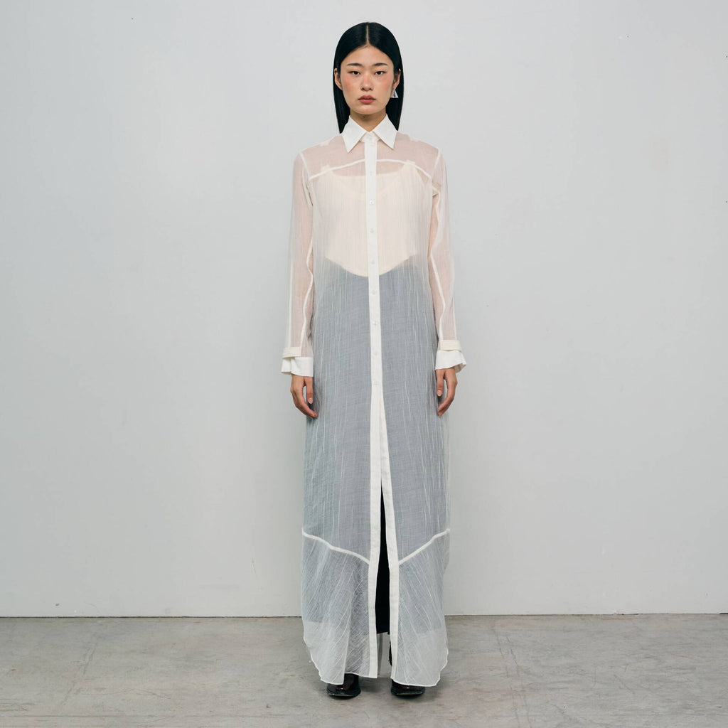 MAXI SHIRT FW24 Sheer