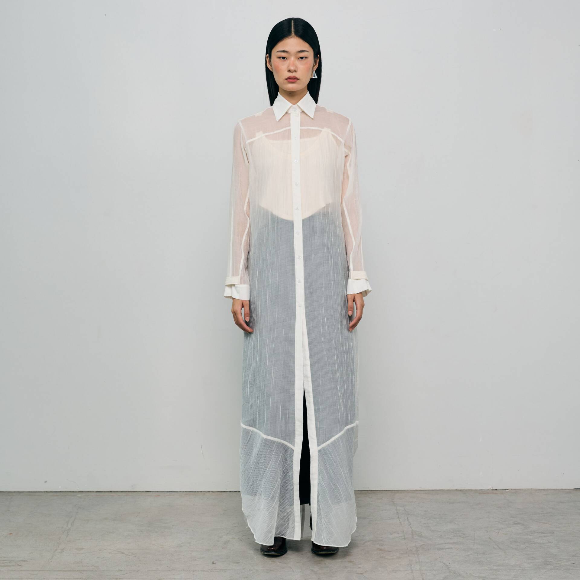 MAXI SHIRT FW24 Sheer