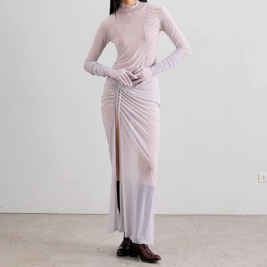 MESH FW24 Ruched Skirt Grey