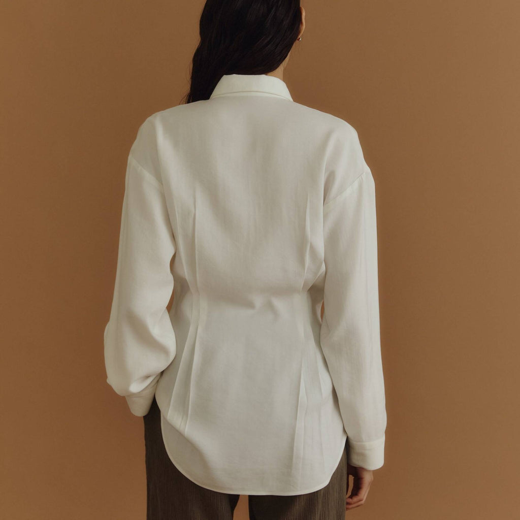 SHIRT PF25 Pleated White
