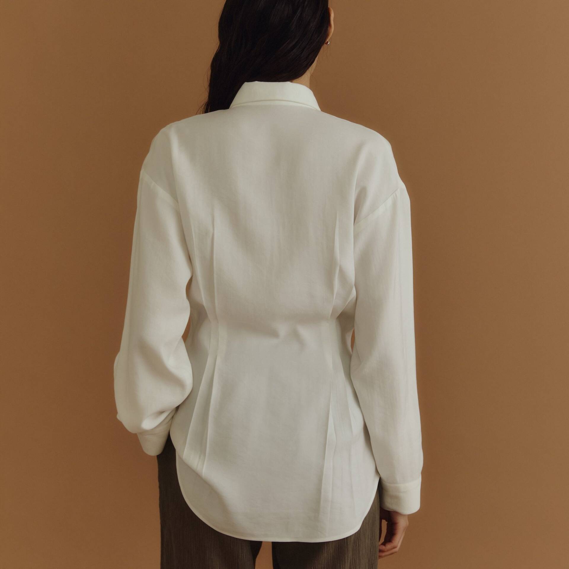 SHIRT PF25 Pleated White
