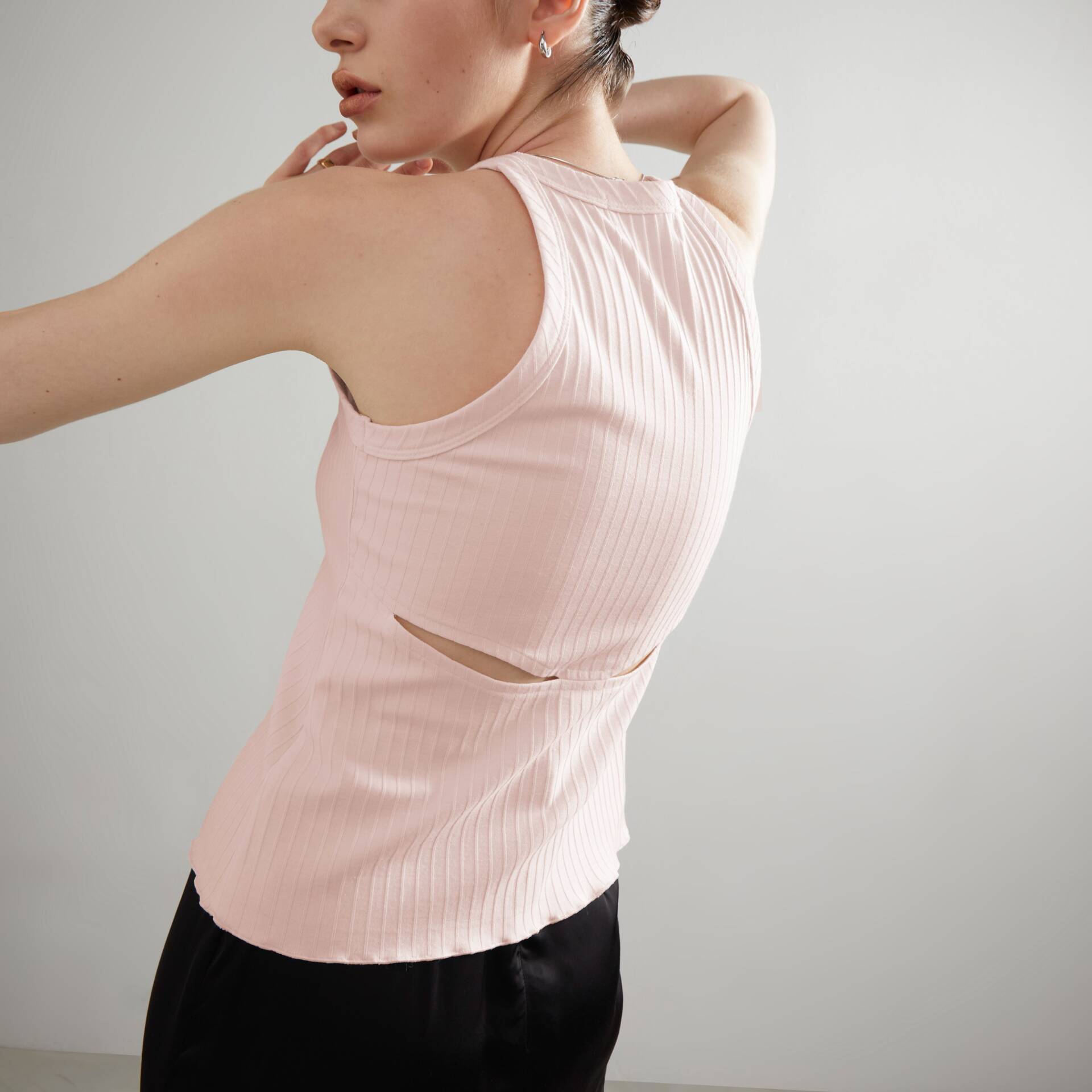 TANK PF23 Top Back Slit Blush