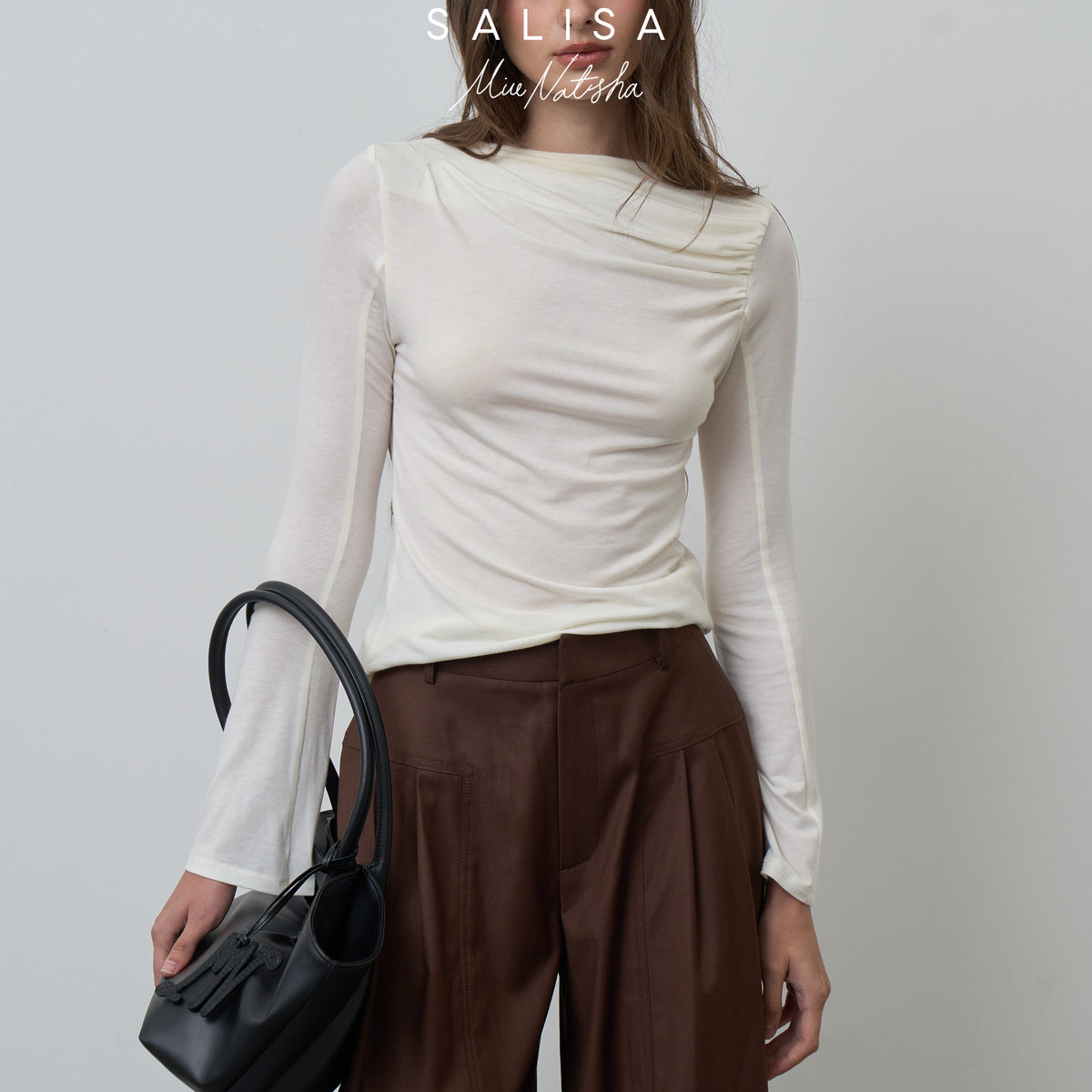 SALISA x Miu Natsha - LONG SLEEVES JERSEY FW26 RUCHED Pre-Order 1 WEEK