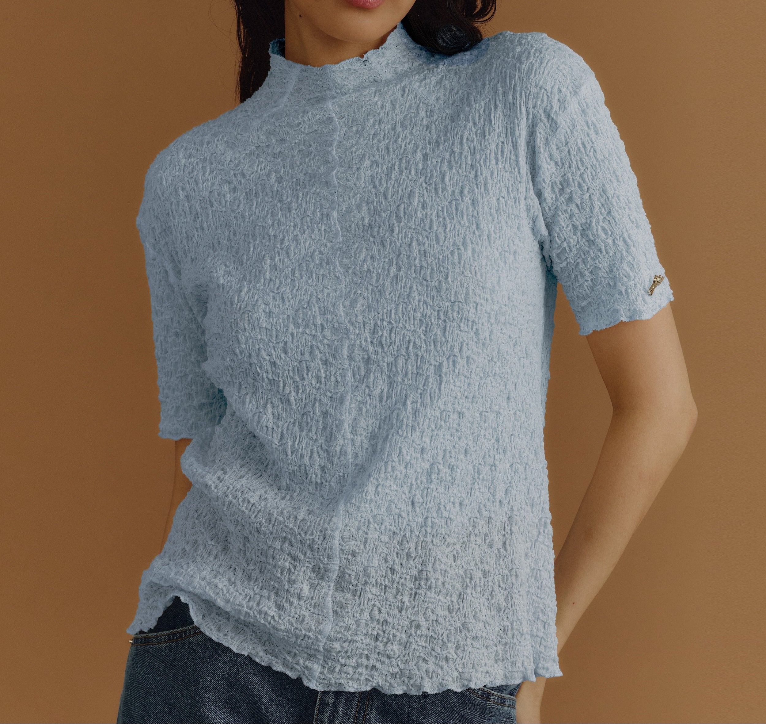 HIGH-NECK BLOUSE PF25