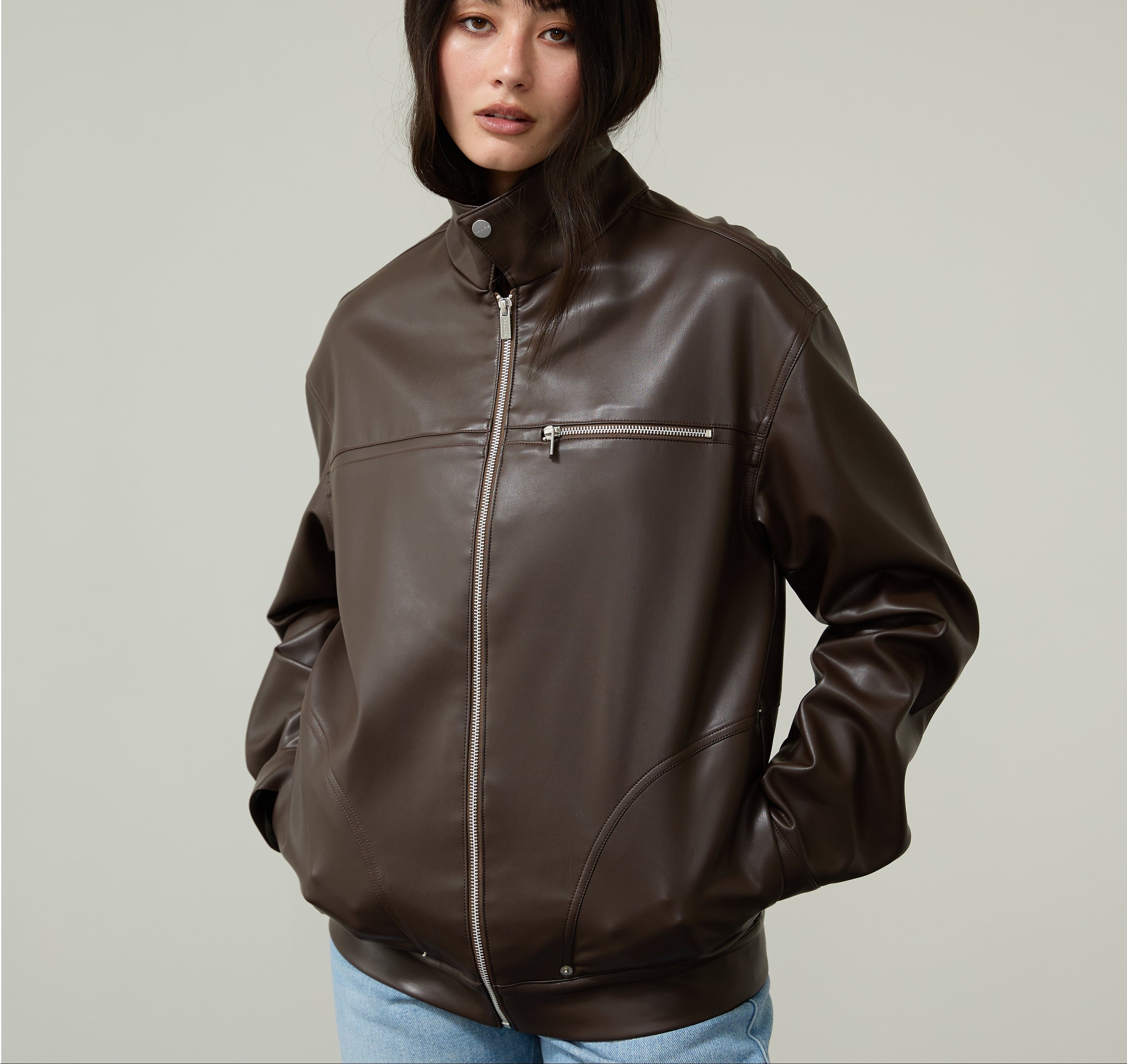 Oversized JACKET SS26 Vegan Leather