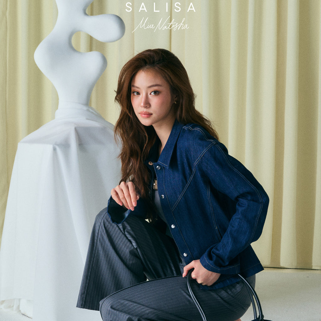 JACKET CROPPED MN FW26 Dark Denim