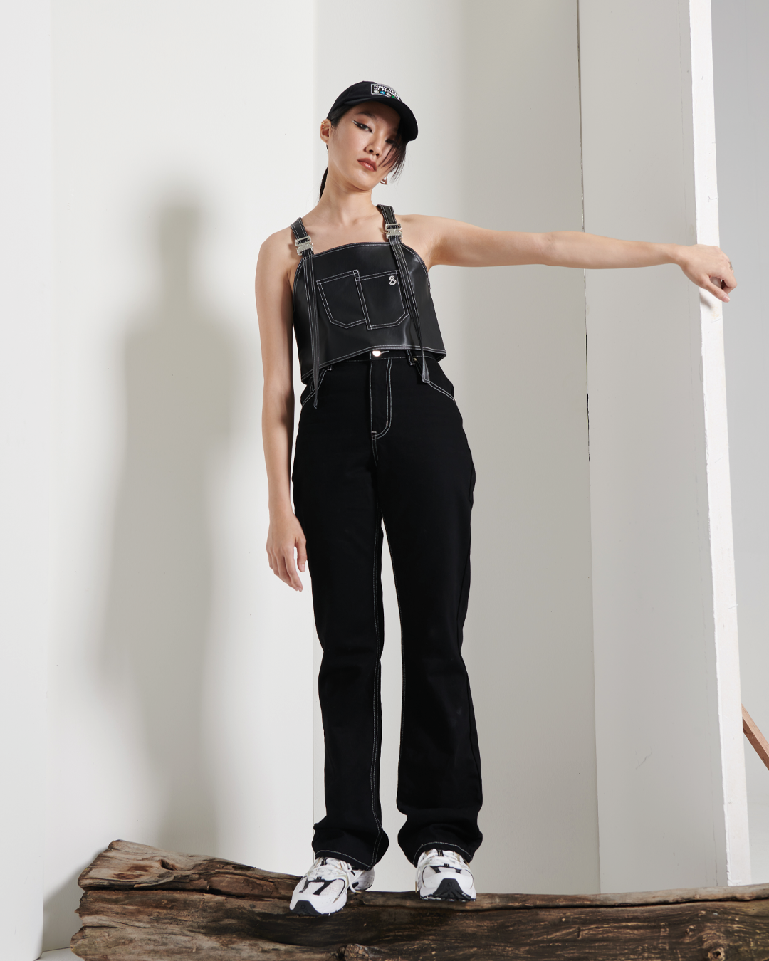 Jeans Flare/Folded Black