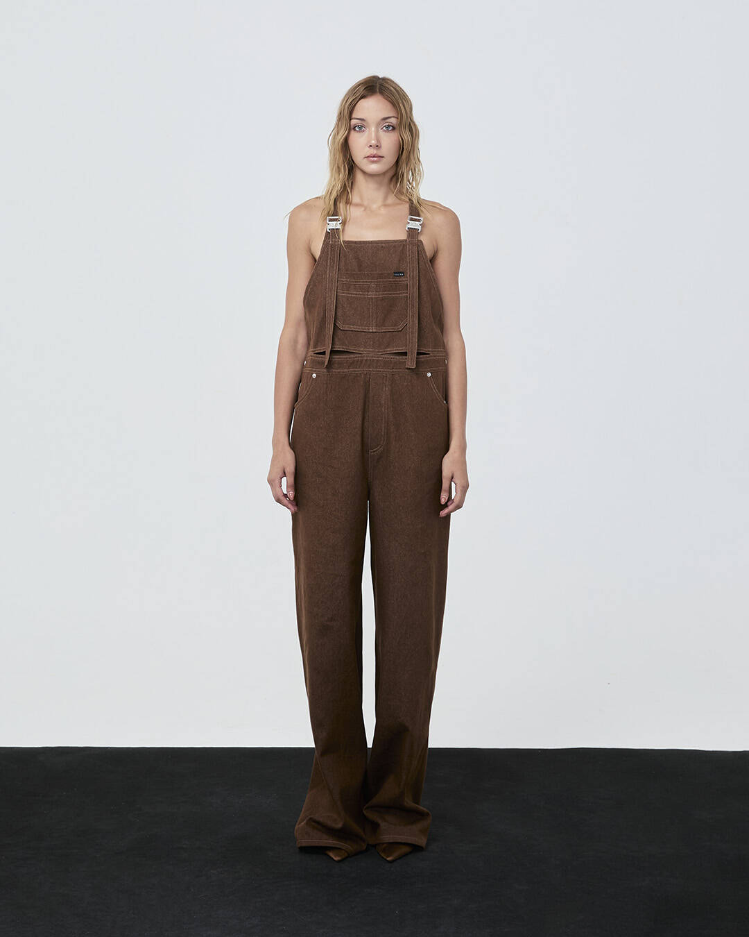 Oversized OVERALLS Jumpsuit Brown