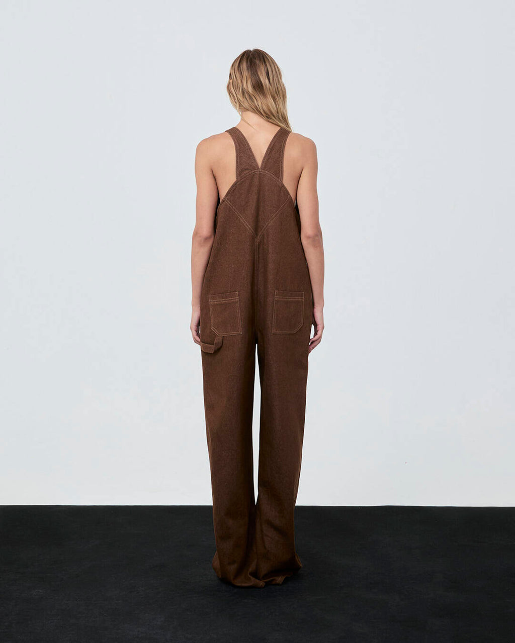 Oversized OVERALLS Jumpsuit Brown