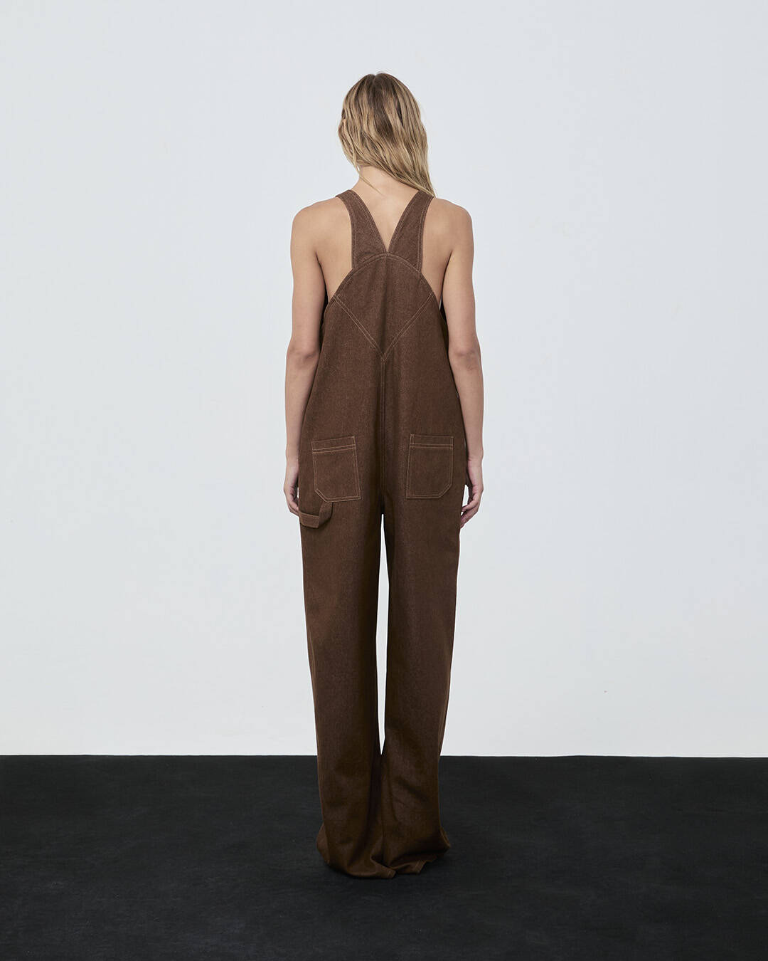 Oversized OVERALLS Jumpsuit Brown
