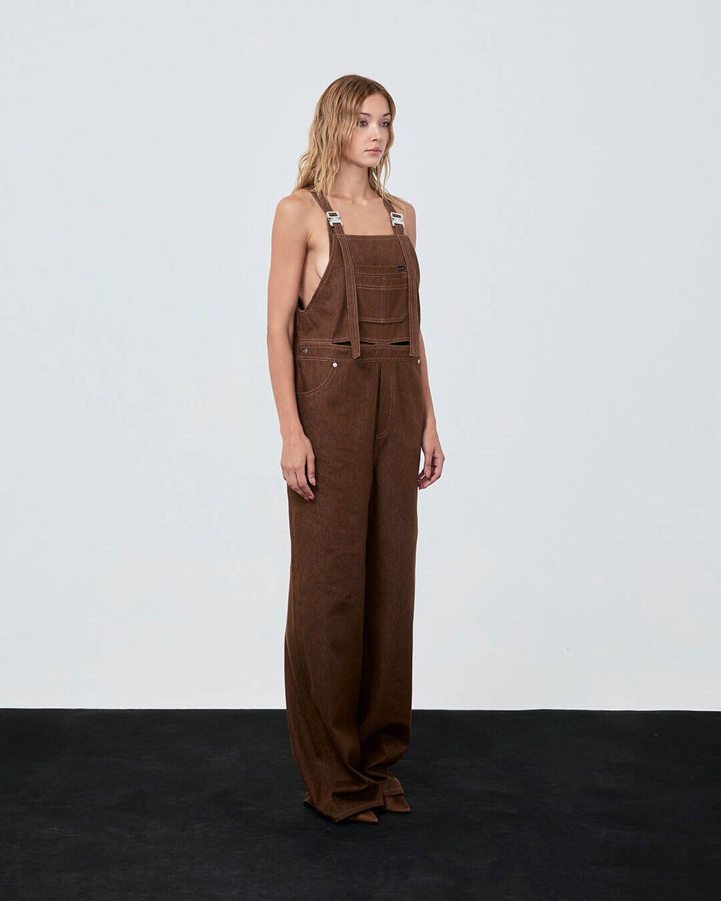 Oversized OVERALLS Jumpsuit Brown