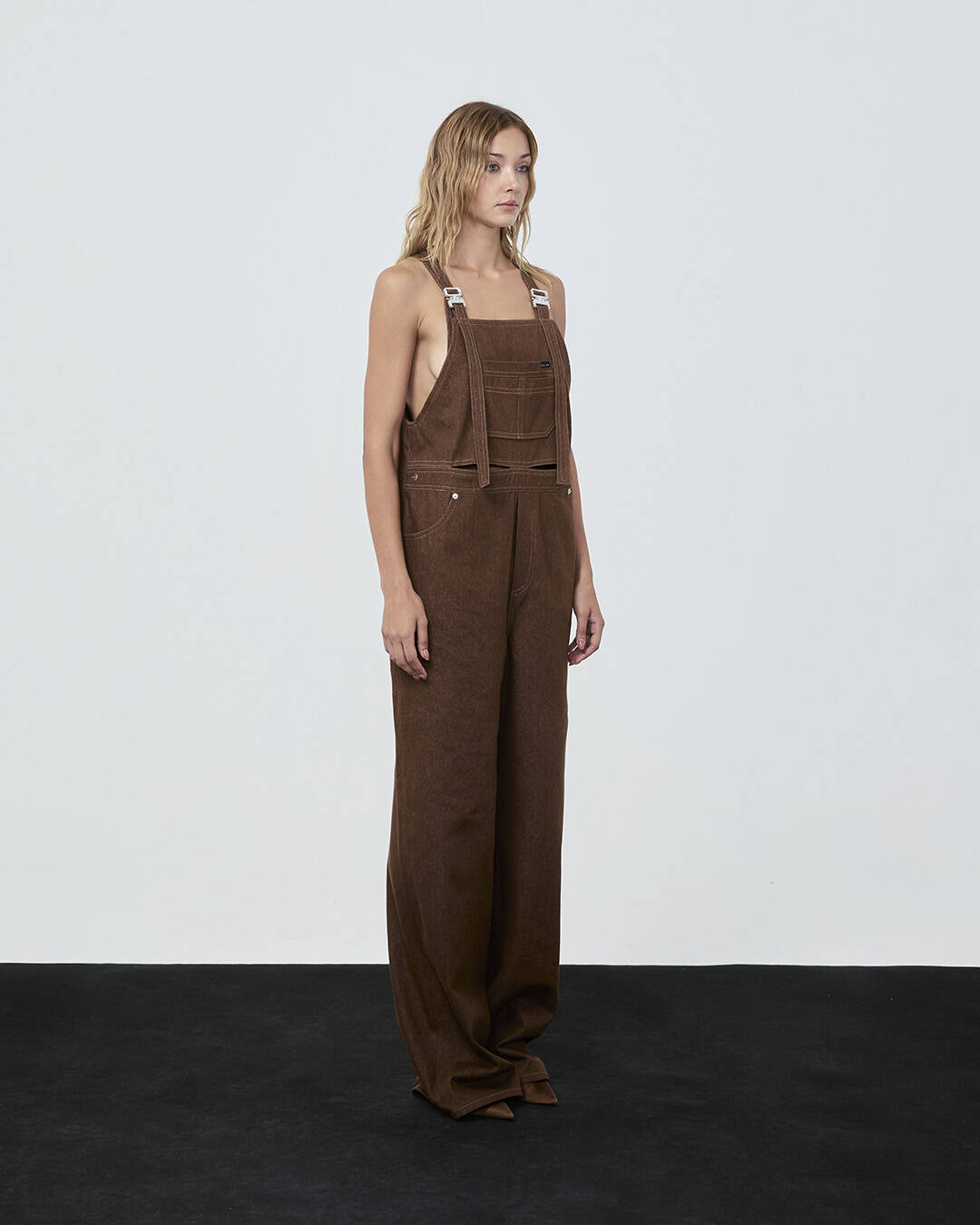 Oversized OVERALLS Jumpsuit Brown