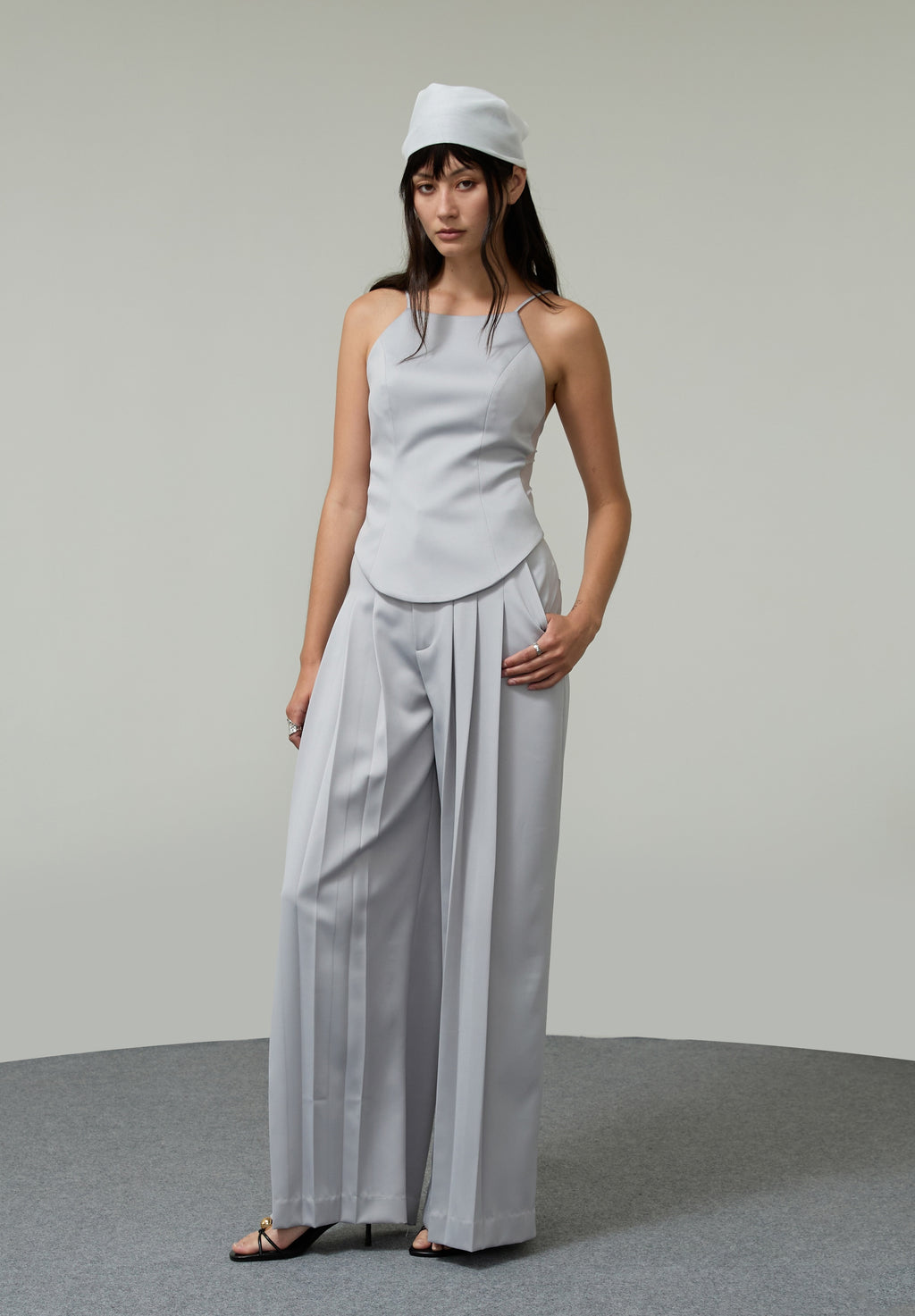 HALTER SATIN MESH SS26