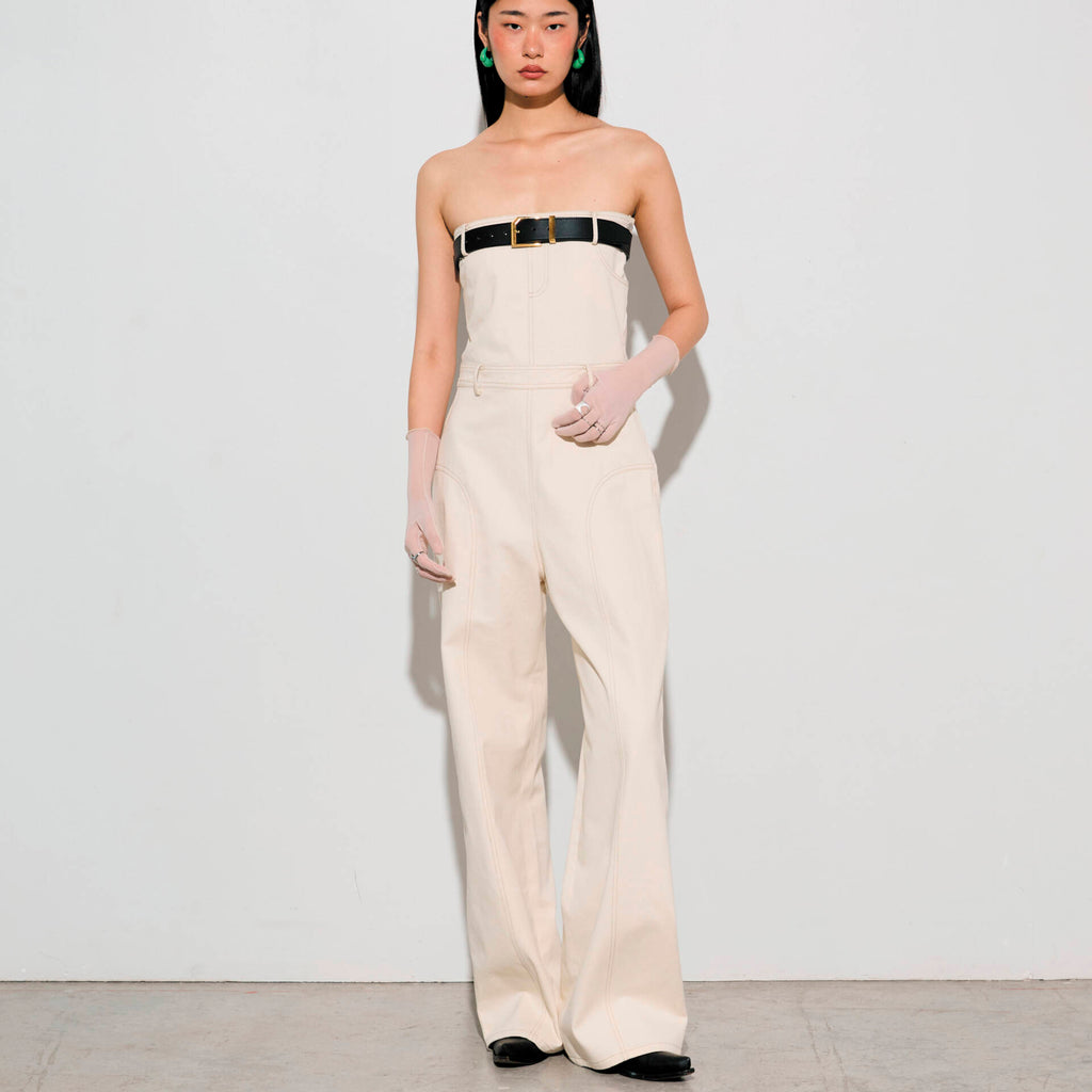 JUMPSUIT FW24 Ivory (belt separate)