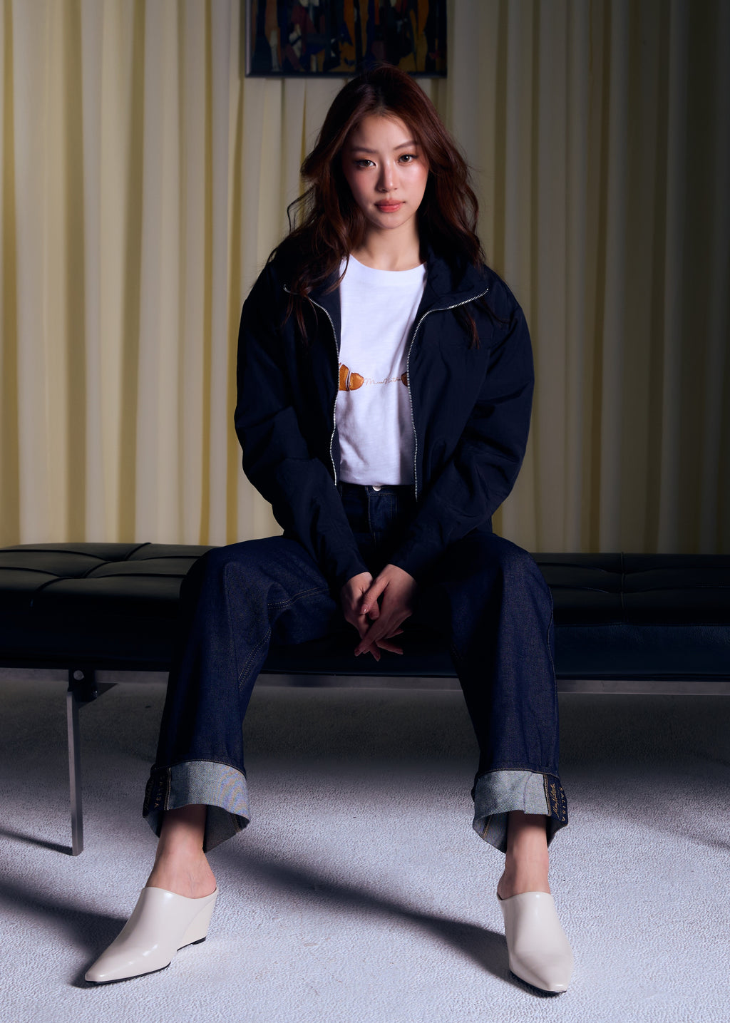 CROPPED BOMBER FW26 MN Nylon