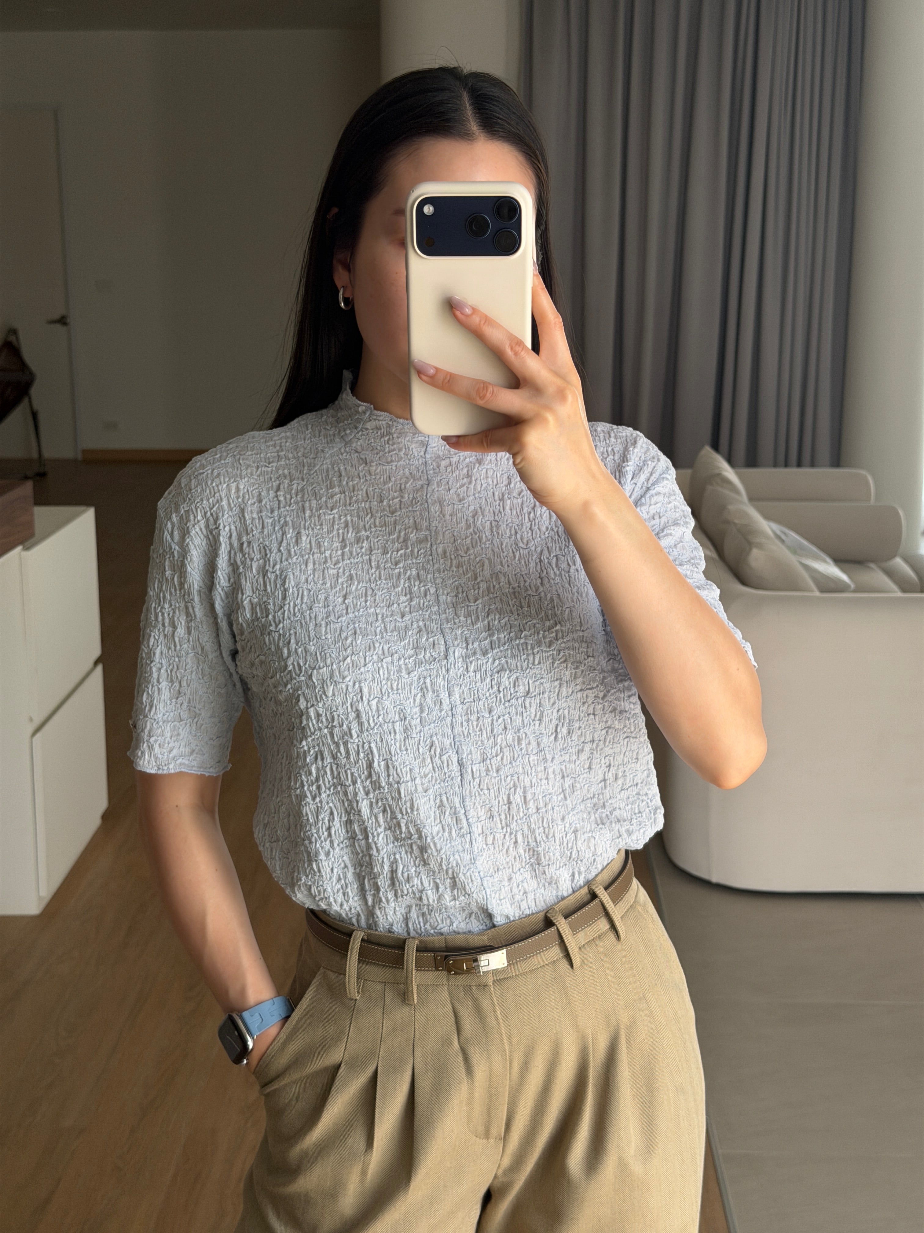 HIGH-NECK BLOUSE PF25