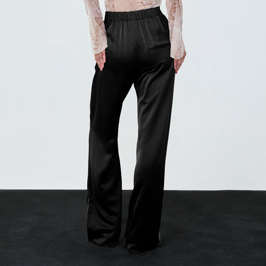 SATIN PANTS FW25 Brown