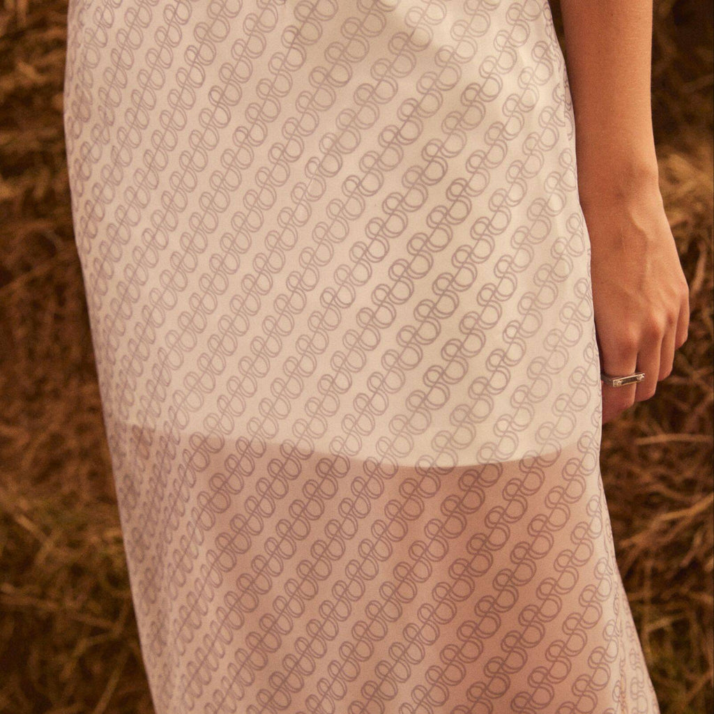 SKIRT PF24 SHEER PRINT