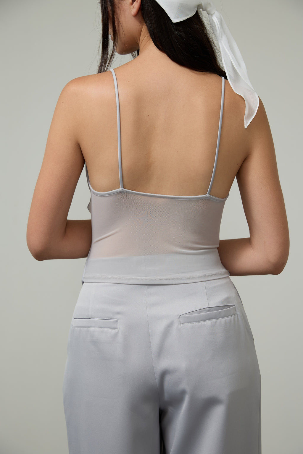 HALTER SATIN MESH SS26