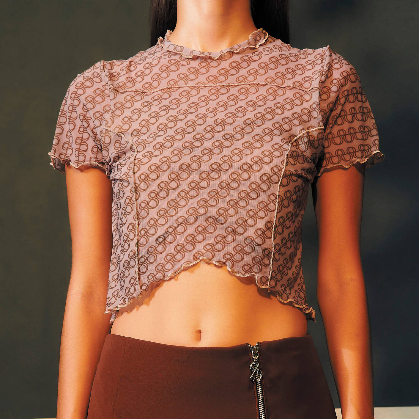 MESH SS24 Crop Top Print (front lining only)