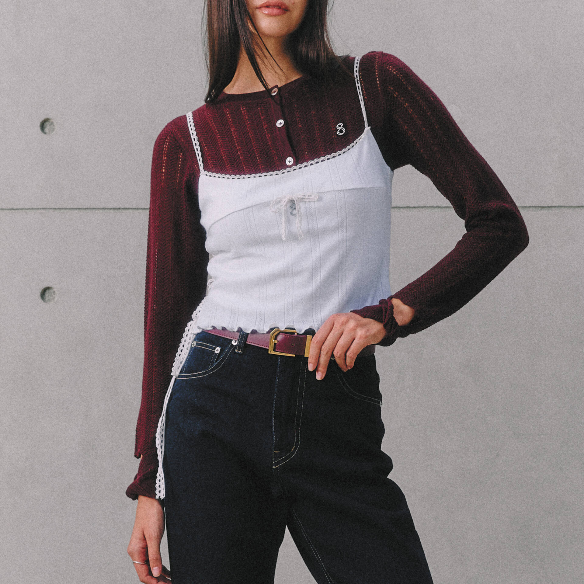 CARDIGAN Cropped (Imported Italian Wool Yarns)