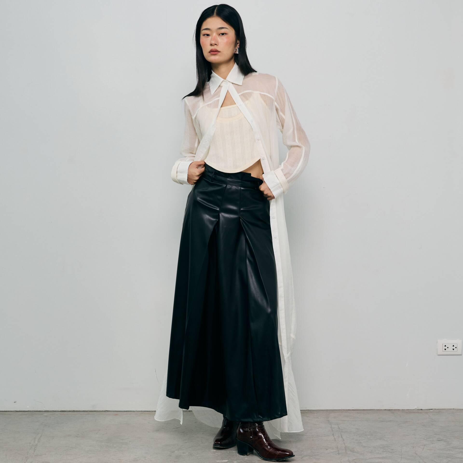 MAXI SHIRT FW24 Sheer