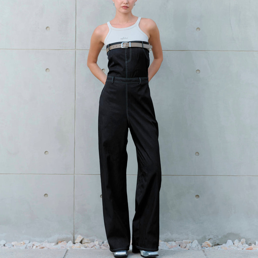 JUMPSUIT Black Granite (belt separate)