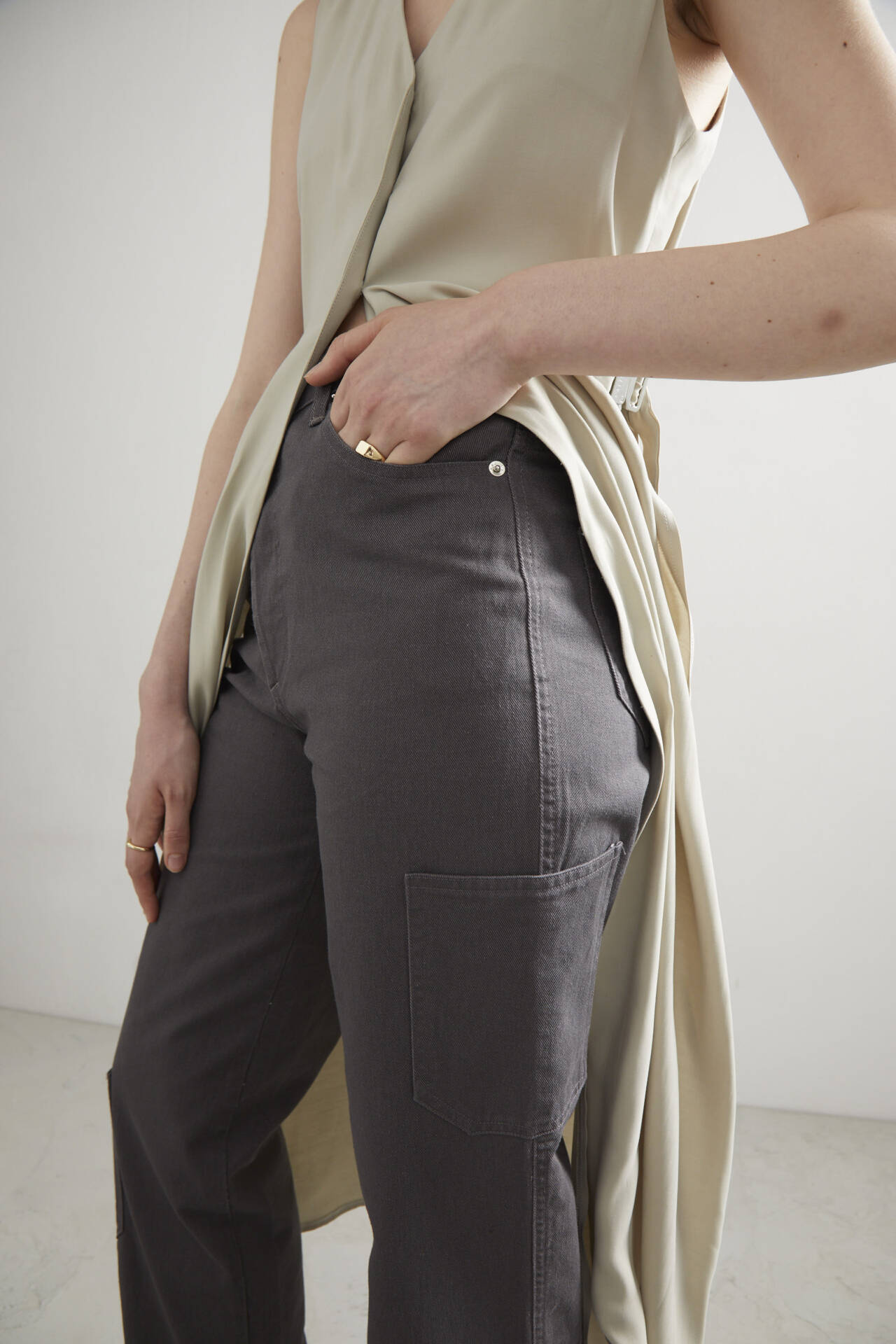 JEANS OVERLAP Cargo Grey