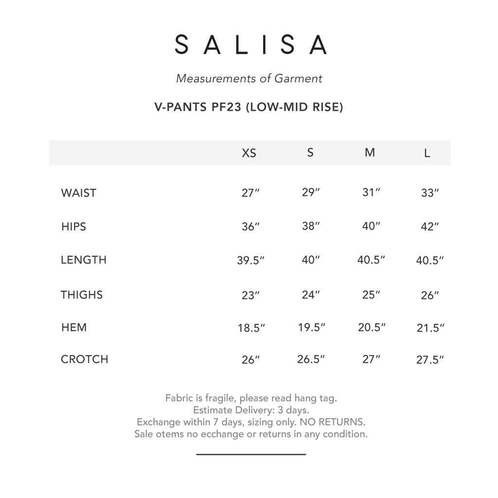 PANTS V Matcha Vegan Leather (Mid-Rise Waist)
