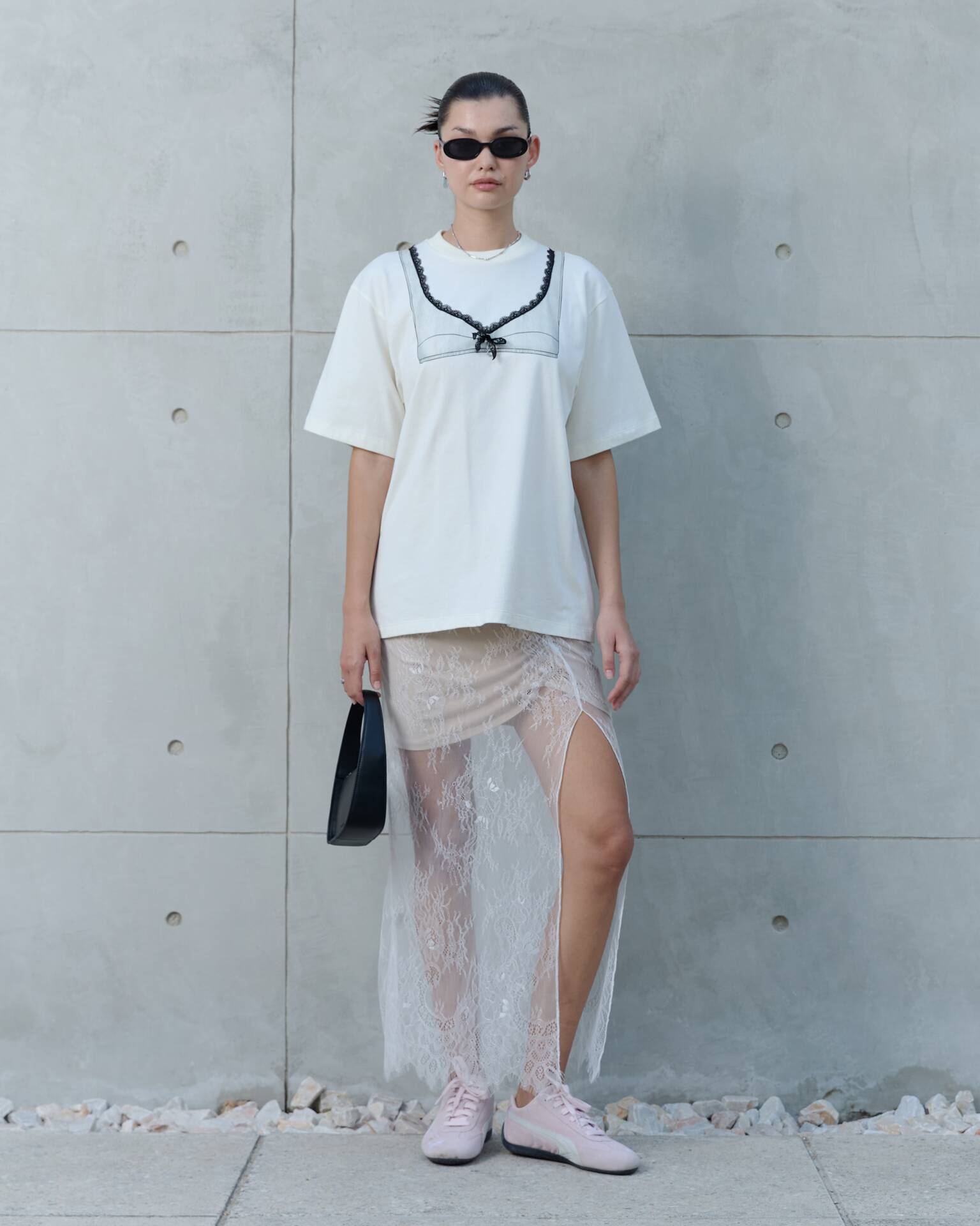 LACE SKIRT SS25 (Removable Belt)