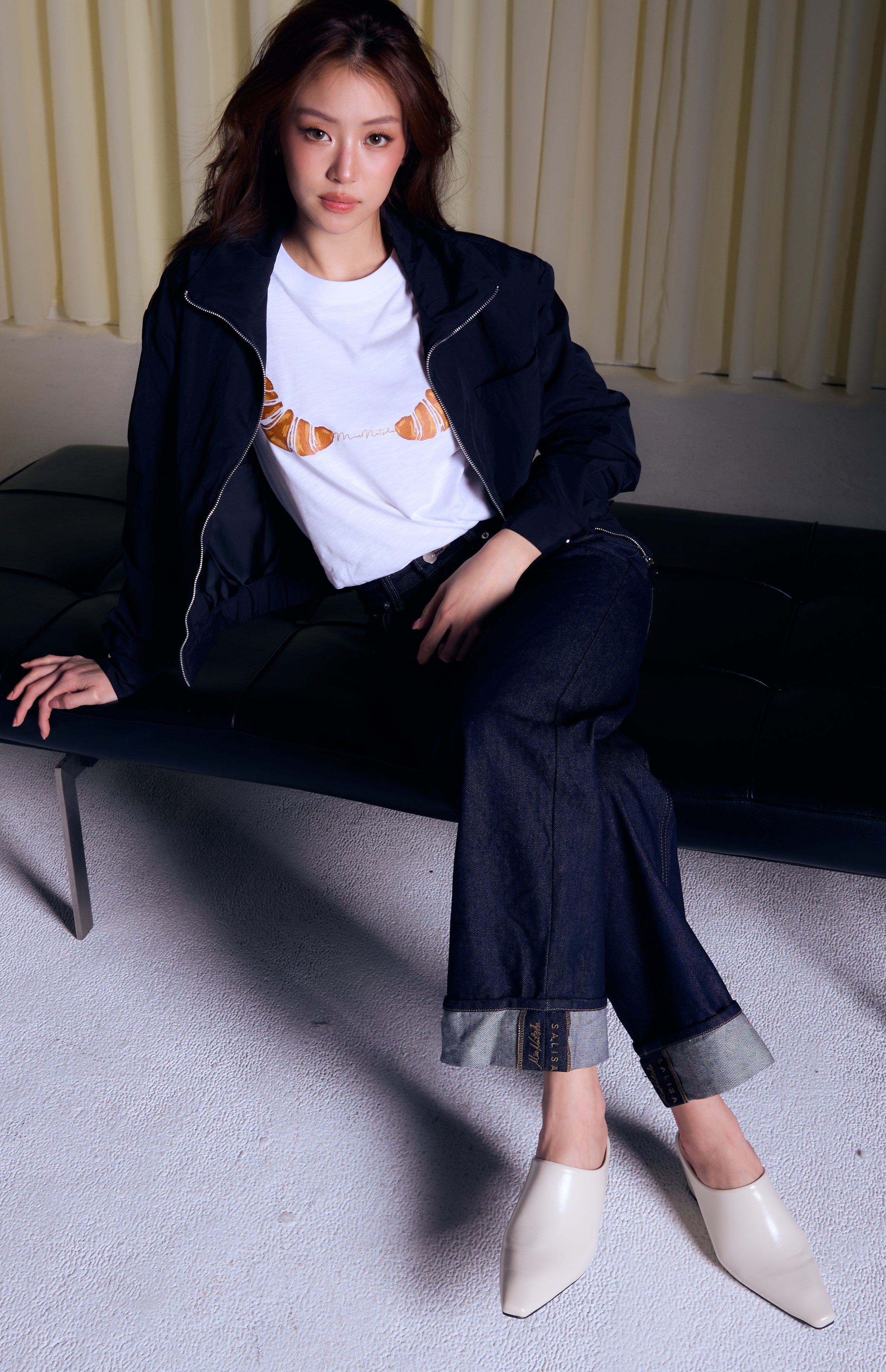 CROPPED BOMBER FW26 MN Nylon