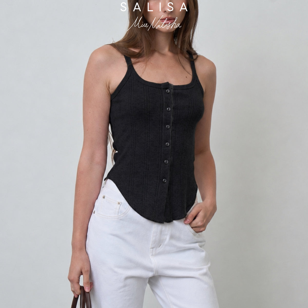 TANK MN FW26 BUTTON Pointelle
