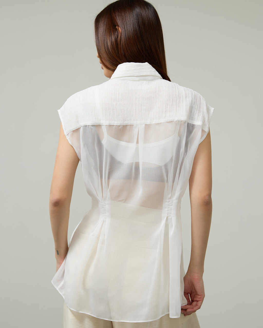 SHEER VEST SS26 Oversized