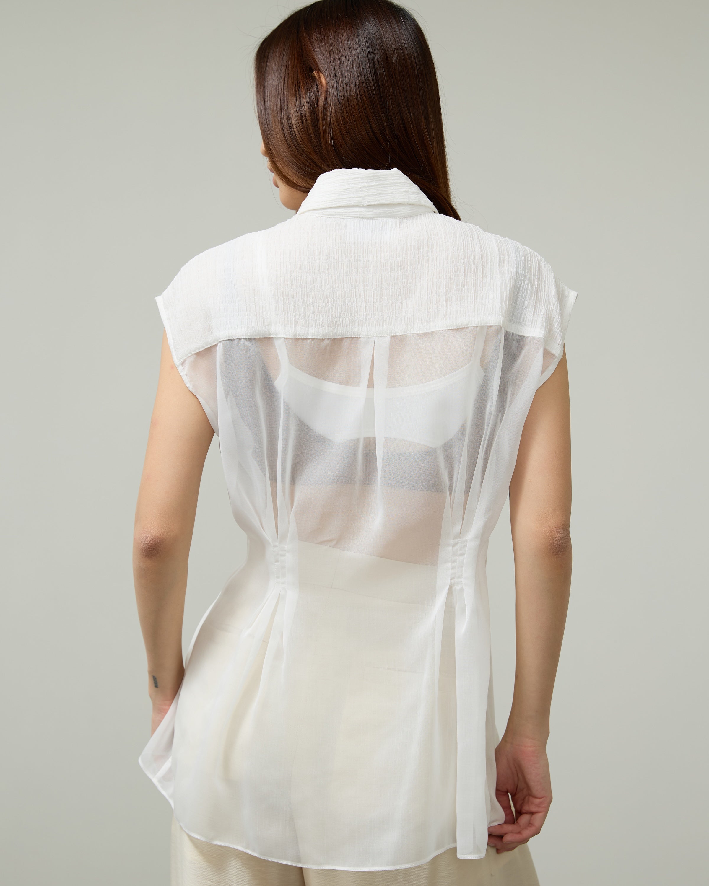 SHEER VEST SS26 Oversized