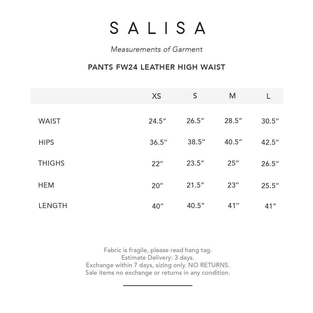 PANTS FW24 Flare High Waist Pistachio Vegan Leather