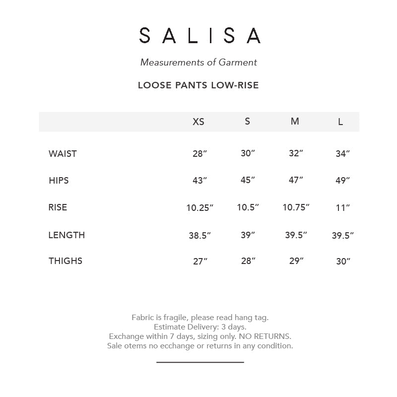 PANTS IVORY GRANITE Low-Rise Loose