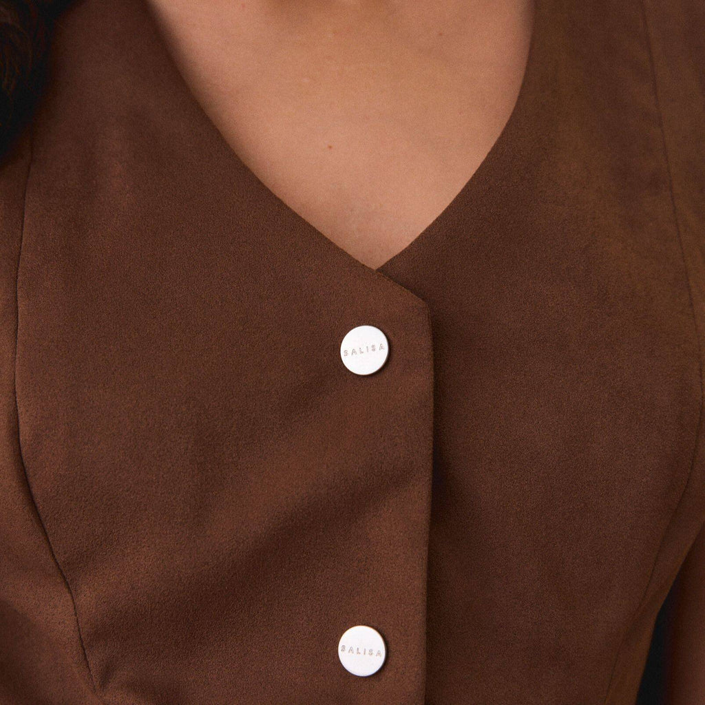 VEST PF24 Suede Brown