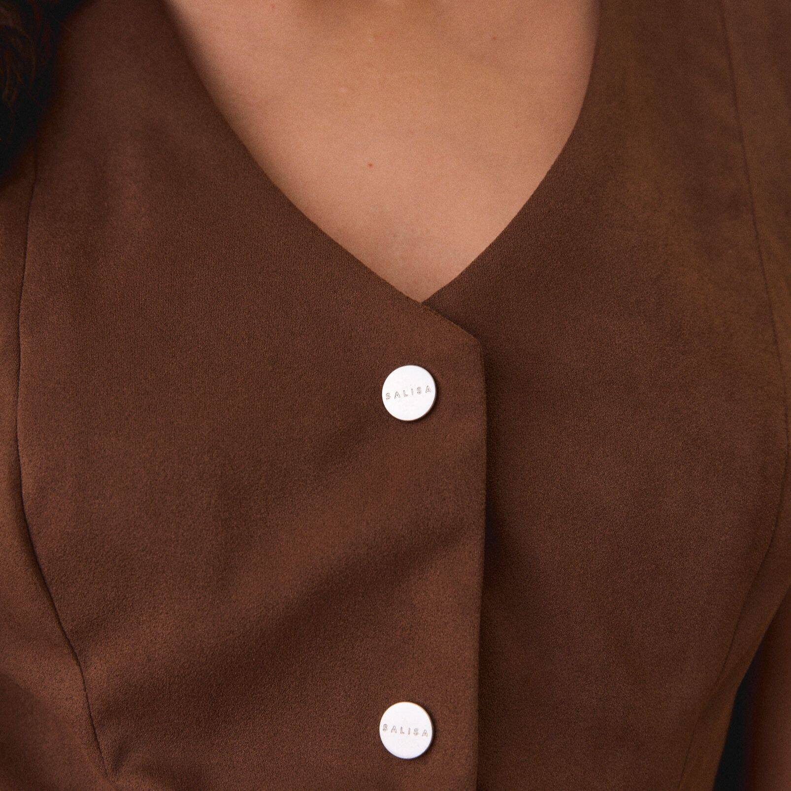 VEST PF24 Suede Brown