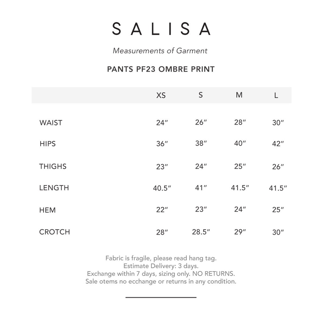 PANTS PF23 Ombre Print High Waist