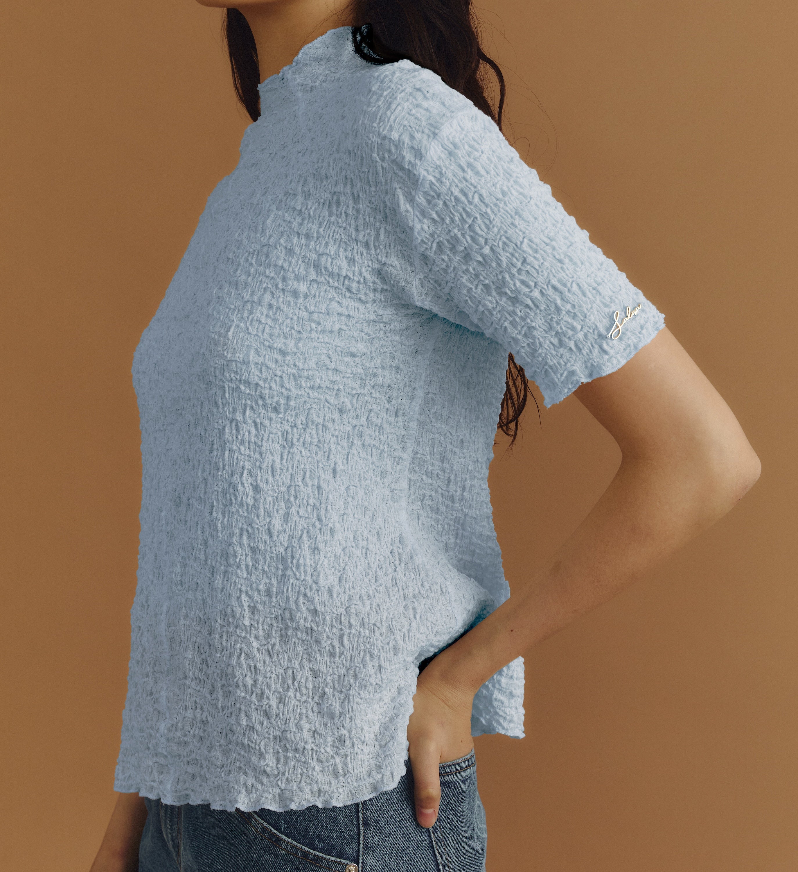 HIGH-NECK BLOUSE PF25