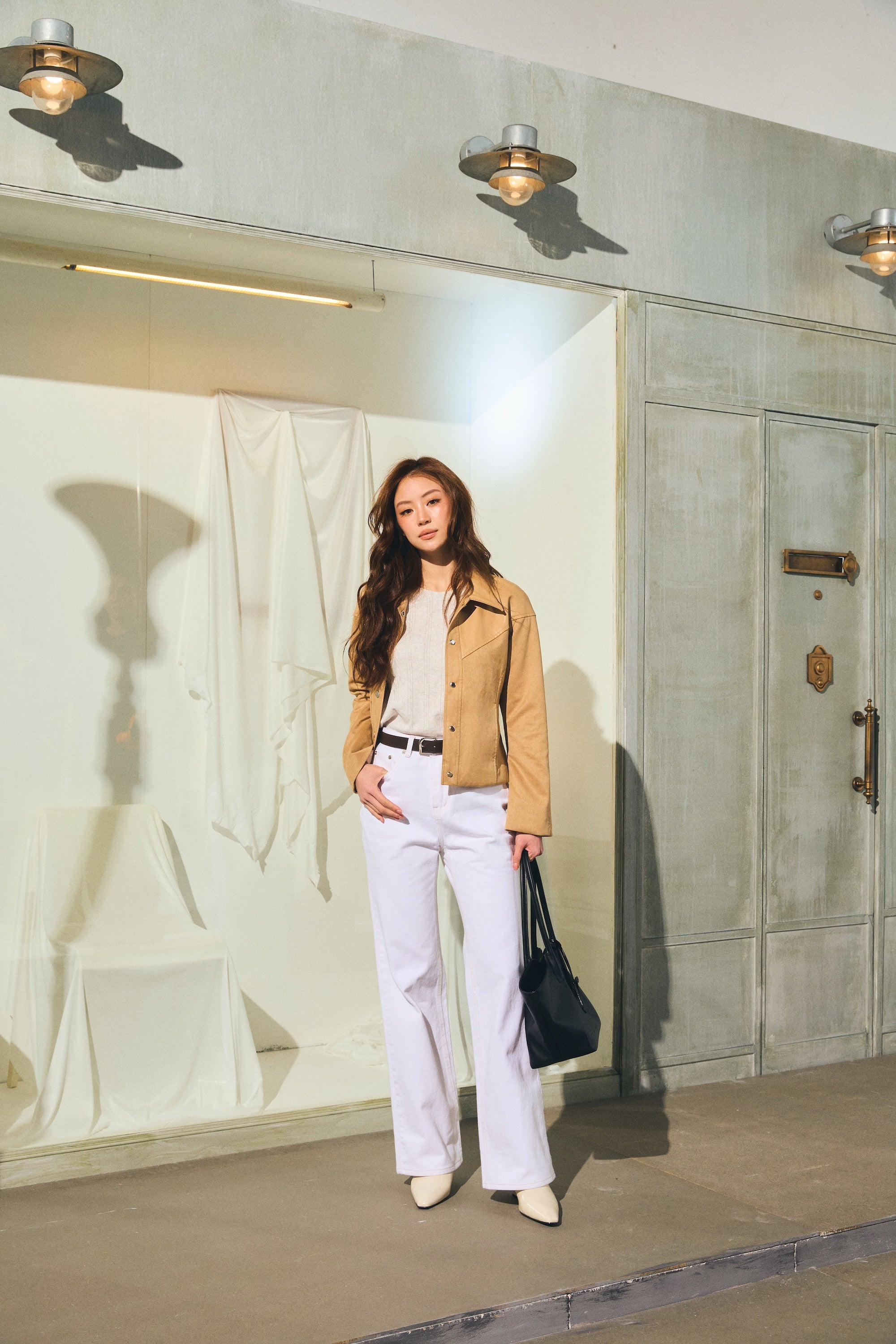 JACKET CROPPED MN FW26 Leather/Suede