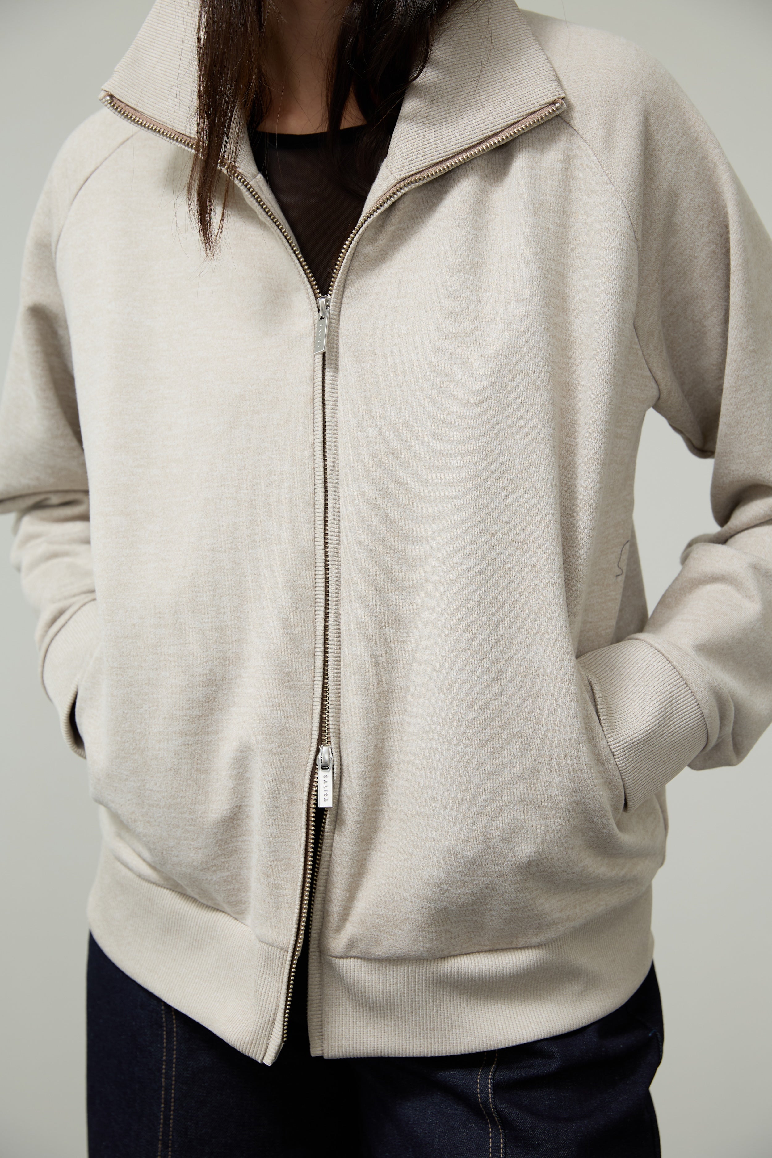 SWEATER SS26 JERSEY ZIP-UP 2-WAY