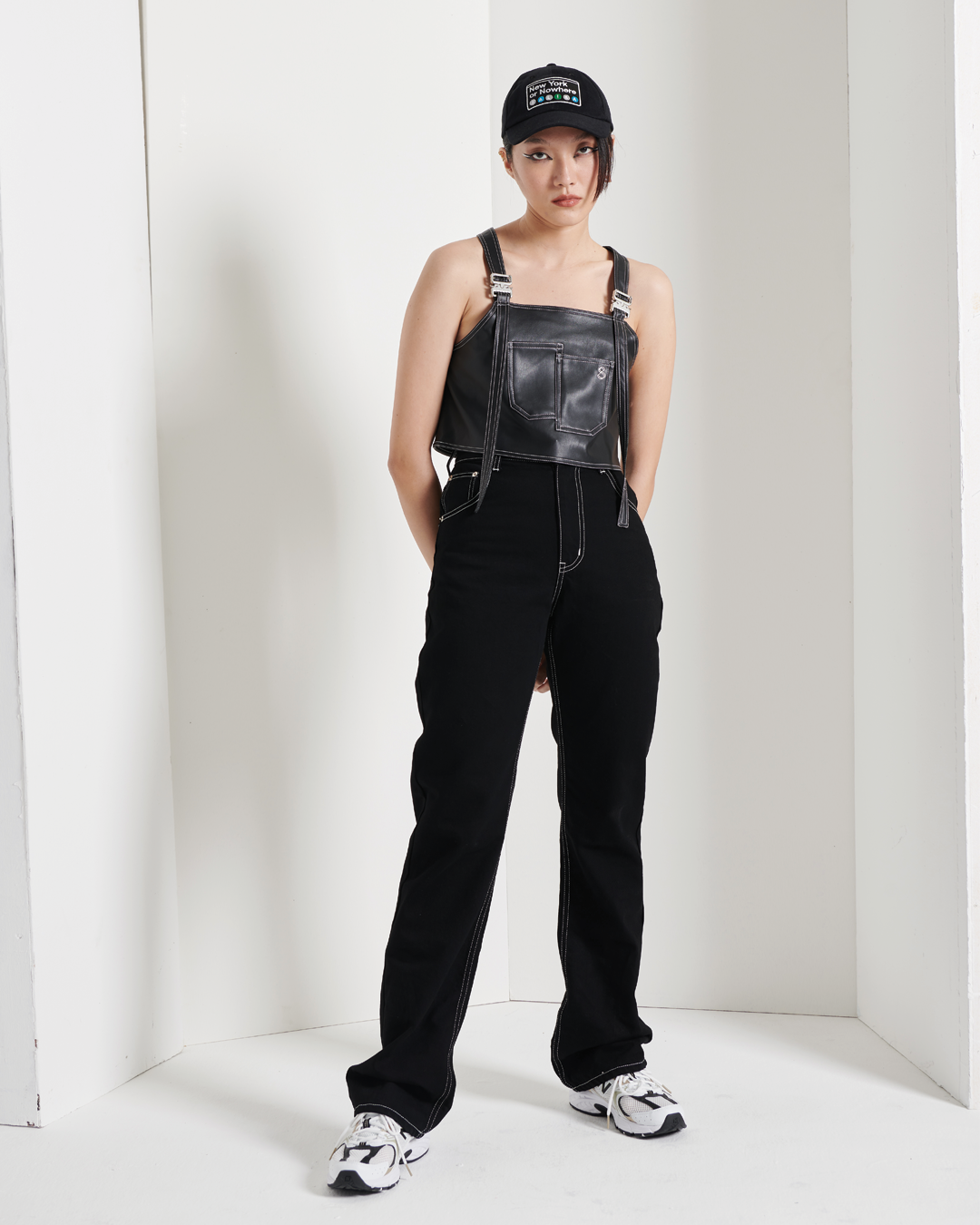 Jeans Flare/Folded Black