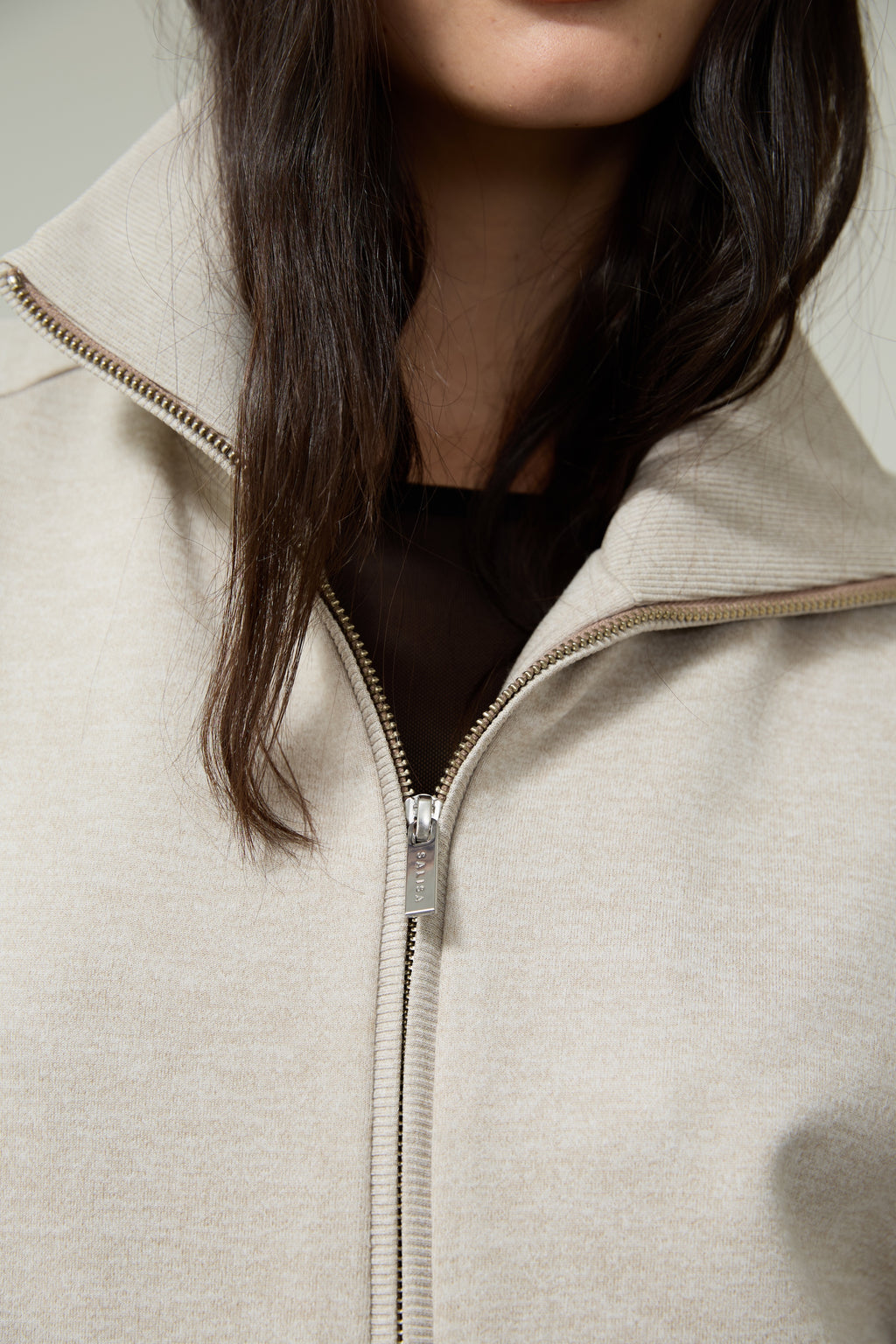 SWEATER SS26 JERSEY ZIP-UP 2-WAY
