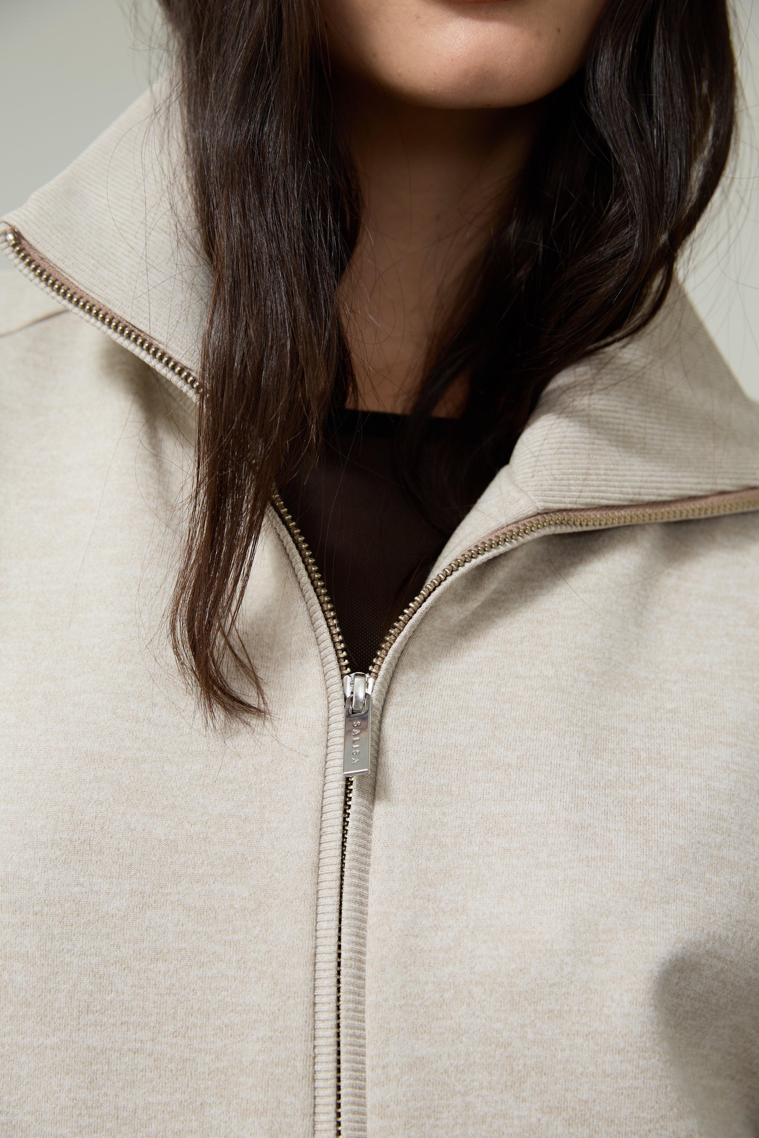 SWEATER SS26 JERSEY ZIP-UP 2-WAY