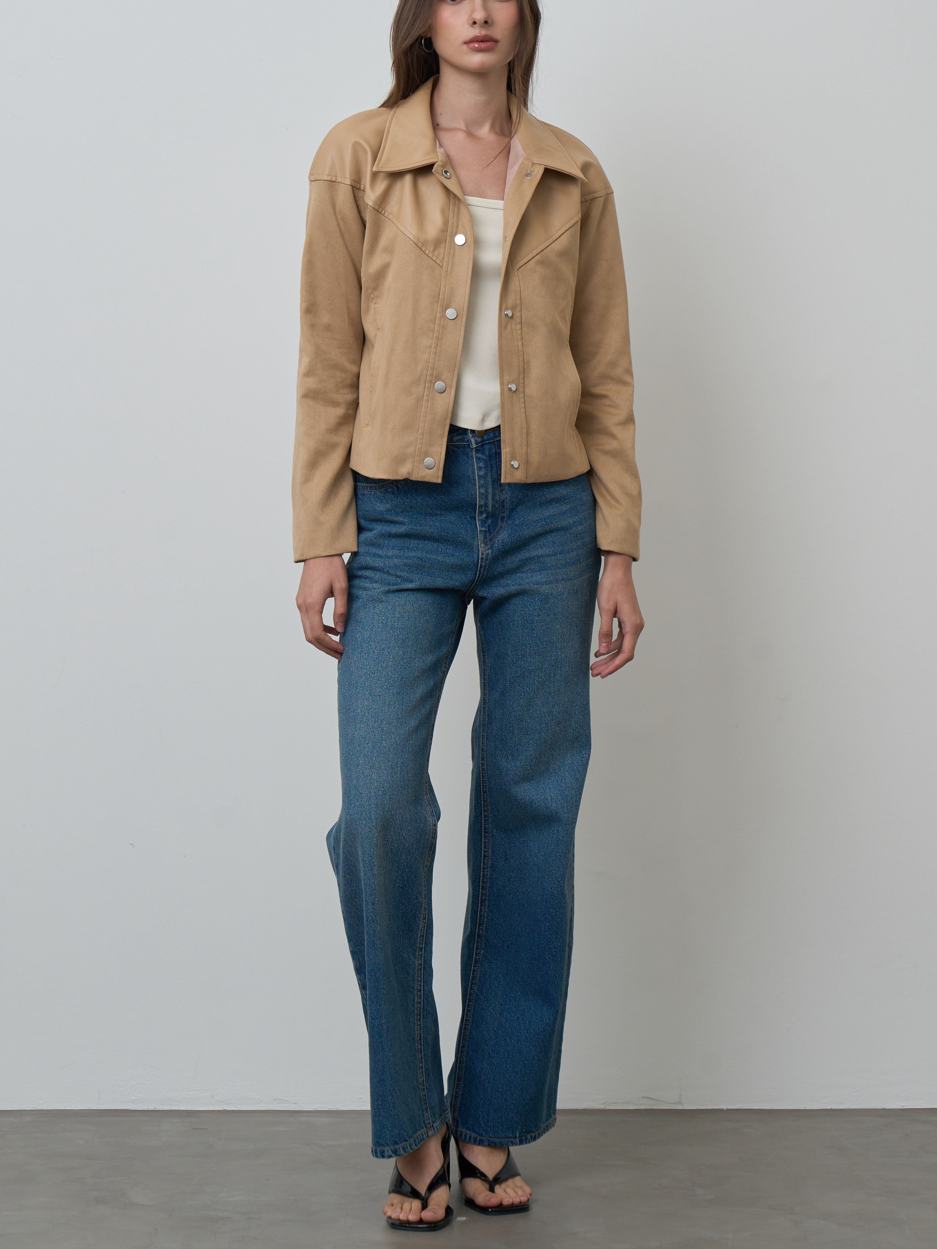 JACKET CROPPED MN FW26 Leather/Suede