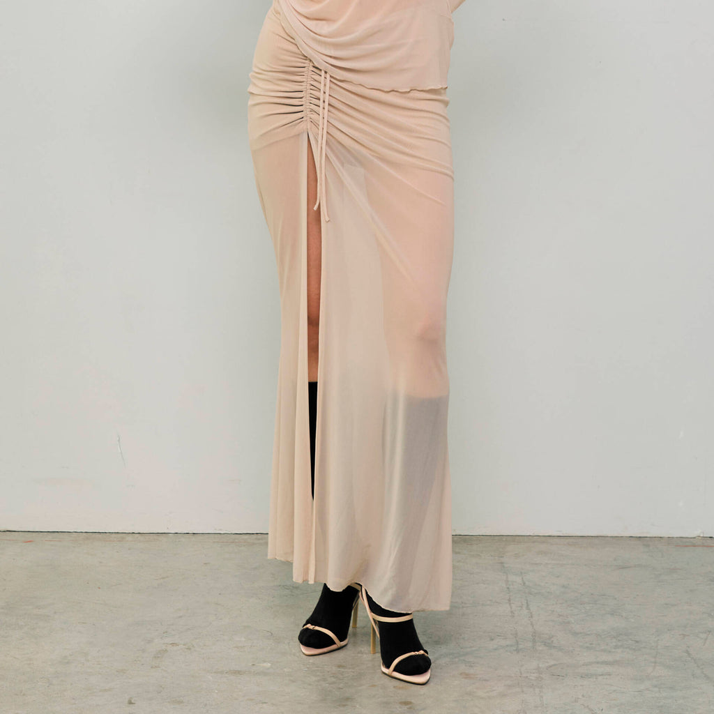 MESH FW24 Ruched Skirt Butter