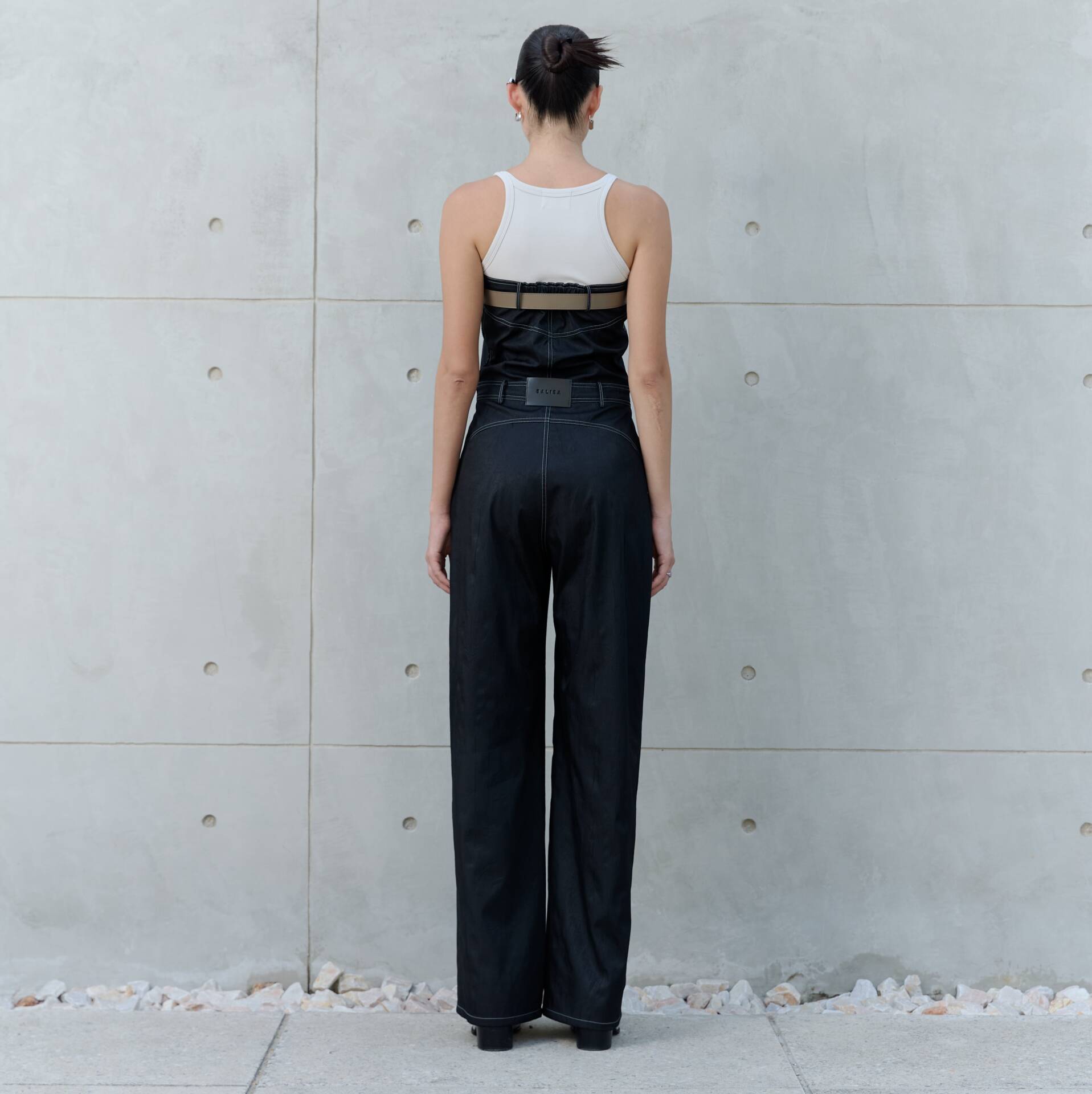 JUMPSUIT Black Granite (belt separate)